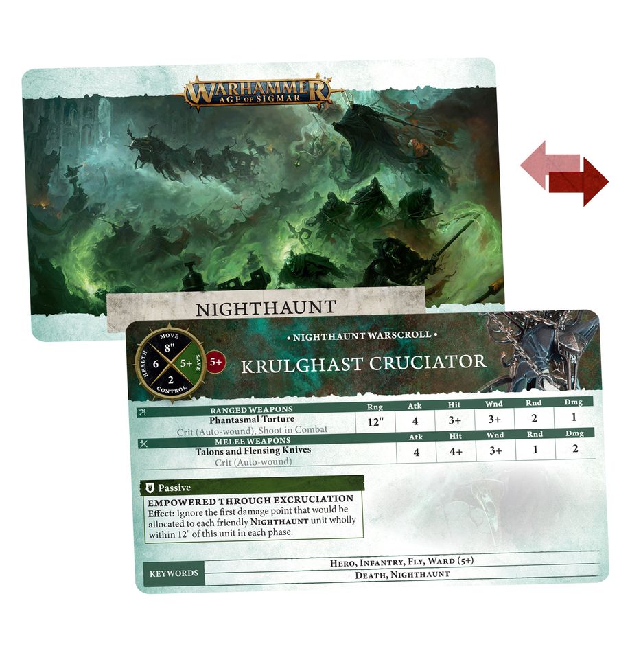 Warscroll Cards: Nighthaunt English Age of Sigmar