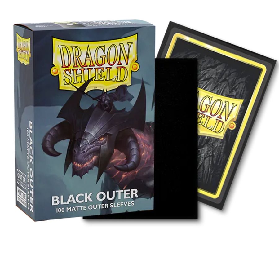 Sleeves: Dragon Shield: Outer Sleeves Matte: Black (100) (EN)