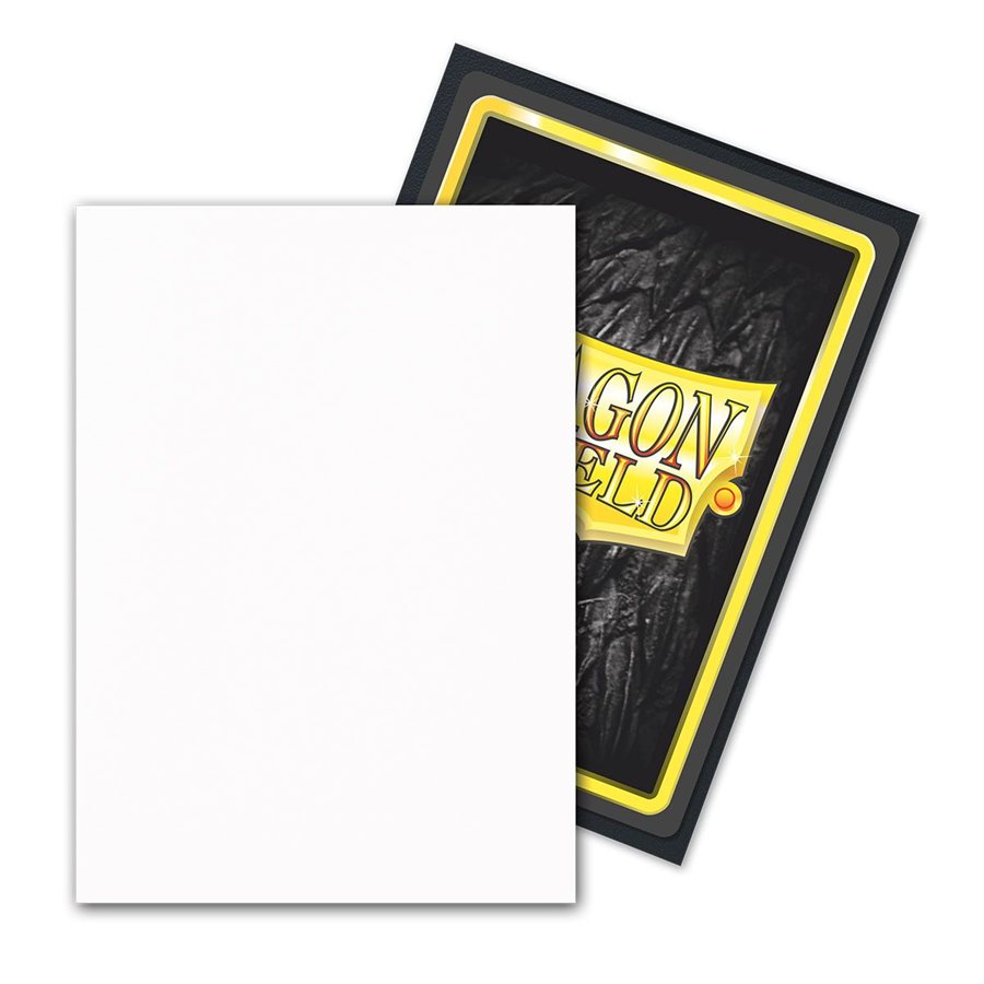 Sleeves: Dragon Shield: Matte DUAL: Snow (White) (100) (EN)