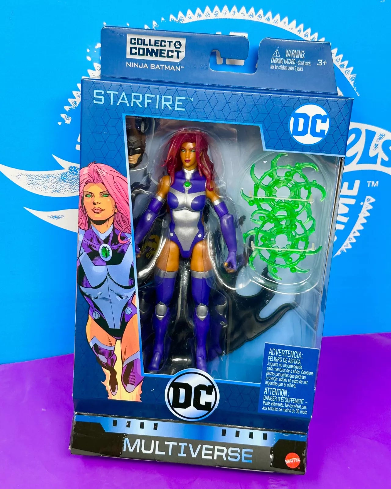 DC Multiverse Starfire & Connect Ninja Batman
