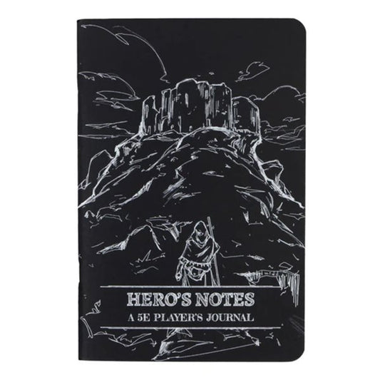 Hero's Notes - A 5E Player's Journal: Black (3 Pack)