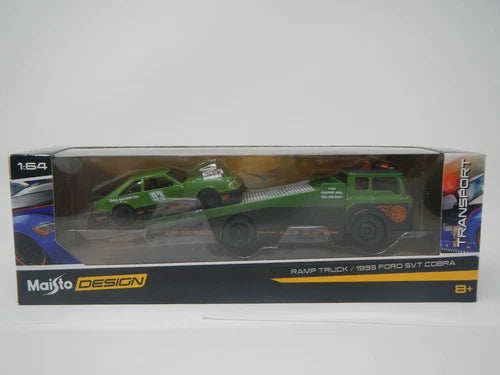 Maisto Design Elite Transport Ramp Truck / 1993 Ford SVT Cobra