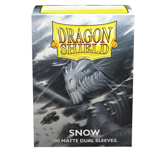 Sleeves: Dragon Shield: Matte DUAL: Snow (White) (100) (EN)