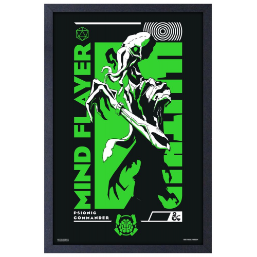 DUNGEONS and DRAGONS - MIND FLAYER - 11" x 17" GEL PRINT