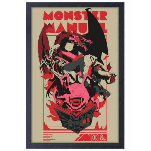 DUNGEONS and DRAGONS - MONSTER MANUAL - 11" x 17" GEL PRINT