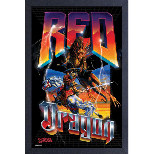DUNGEONS and DRAGONS - RED DRAGON - BATTLE - 11" x 17" GEL PRINT