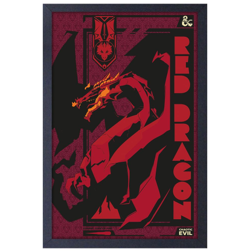 DUNGEONS and DRAGONS - RED DRAGON - 11" x 17" GEL PRINT