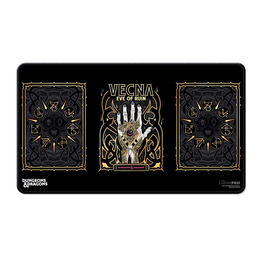 Playmat: Stitched (Black): Dungeons & Dragons: Vecna Eve of Ruin: Alt Artwork