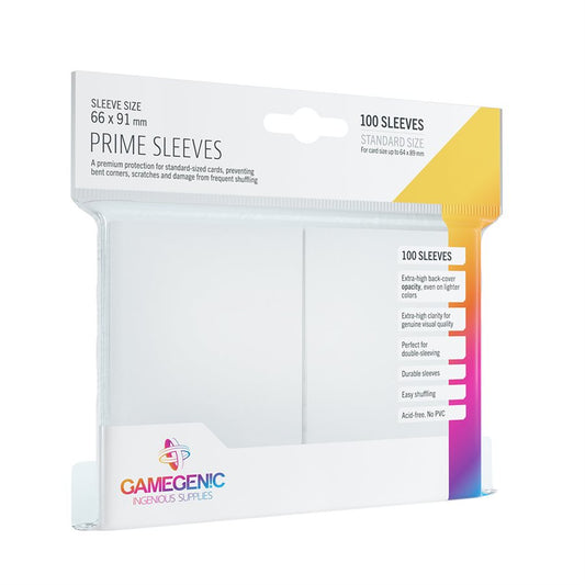Sleeves: Gamegenic: Prime Sleeves: White (100) (ML)