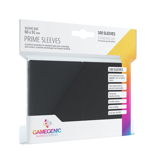Sleeves: Gamegenic: Prime Sleeves: Black (100) (ML)