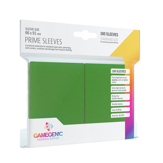 Sleeves: Gamegenic: Prime Sleeves: Green (100) (ML)