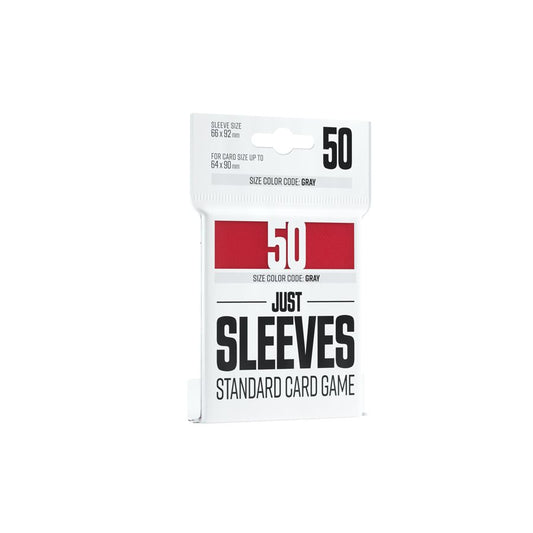 Sleeves: Just Sleeves: Standard Card Game: Red (50) (ML)