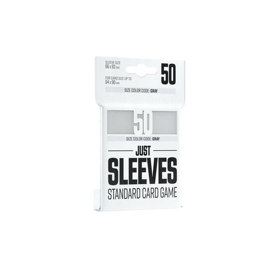 Sleeves: Just Sleeves: Standard Card Game: White (50) (ML)