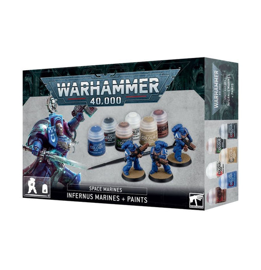 warhammer 40,000 Space Marines- Infernus Marines+Paints
