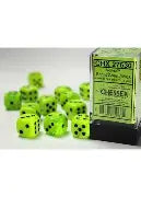 Vortex® 16mm d6 Bright Green/black Dice Block™ (12 dice)