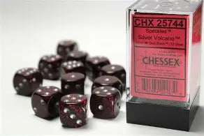 Chessex Speckled Silver Volcano16mm d6 Dice Block™ (12 dice)