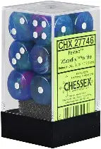 Chessex Festive Waterlily/White Dice Block (12 dice)