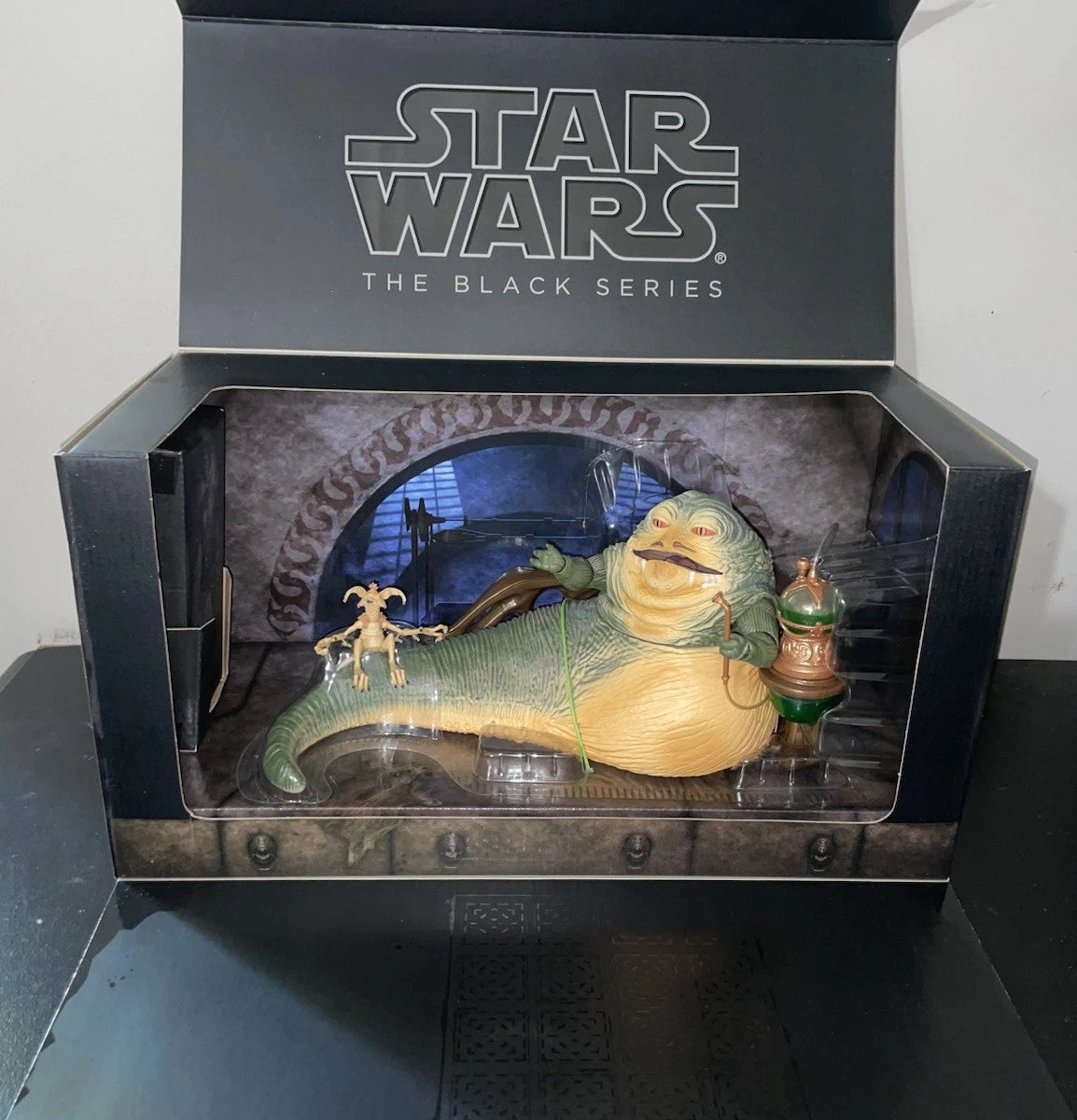 Star Wars The Black Series Jabba the Hutt & Salacious Crumb Throne 2014 SDCC NIB