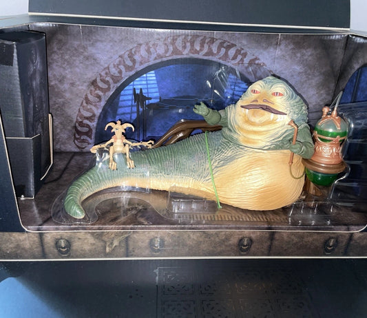 Star Wars The Black Series Jabba the Hutt & Salacious Crumb Throne 2014 SDCC NIB