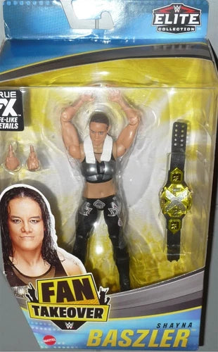 SHAYNA BASZLER WWE Mattel Elite Fan Takeover Toy Figure w NXT Title Belt DMG PKG