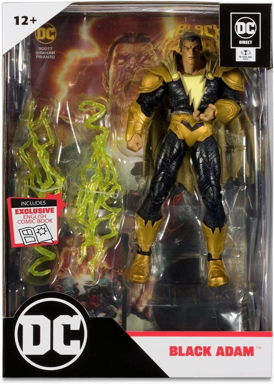 DC Direct Black Adam 7 Inch Action Figure With Comic New Sealed McFarlane Toys