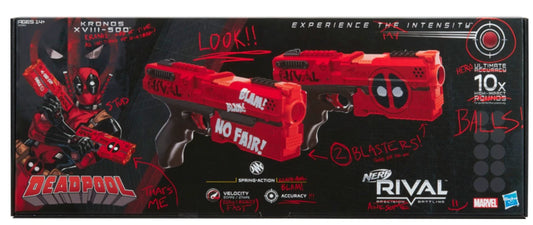 Nerf Rival Deadpool Kronos XVIII-500 Blasters 2-Pack Marvel - Rare